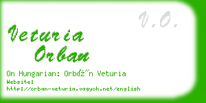veturia orban business card